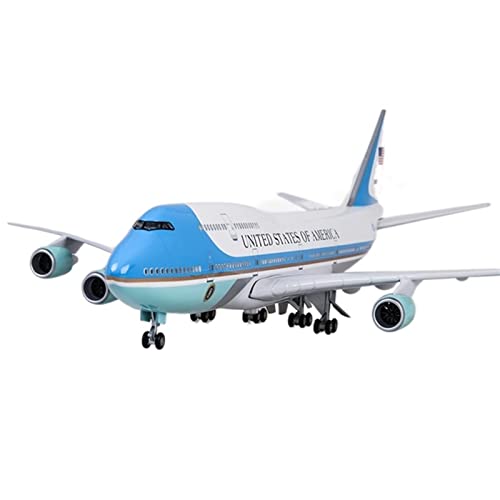 PYWCOM Modellflugzeug-Bausätze 47 cm 1 150 Flugzeugmodell Spielzeug Für B747 Air Force One Flugzeugmodell Mit Lichtern Und Rädern Fahrwerk (Without Light) von PYWCOM