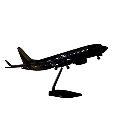 PYWCOM Modellflugzeug-Bausätze 47 cm 1 85 Druckgussmodell Für Boeing 737 Harzflugzeug Mit Lichtern Und Rädern Fertiges Flugzeugmodell (with Light) von PYWCOM