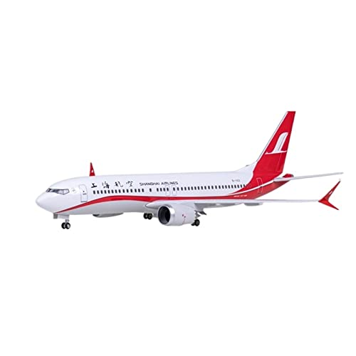 PYWCOM Modellflugzeug-Bausätze 47 cm 1 85 Für B737max Simulation Harz Flugzeug Geschenk Mit Rädern Und Lichtern Statisches Flugzeugmodell (Without Light) von PYWCOM