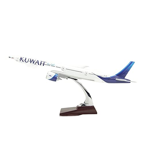 PYWCOM Modellflugzeug-Bausätze 47 cm For777 B777 Kuwait Airways Druckgussharz Kunststoff Flugzeug Geschenk von PYWCOM