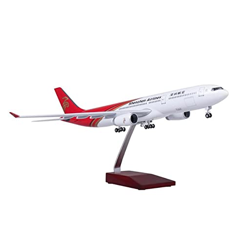 PYWCOM Modellflugzeug-Bausätze Airbus A330 Im Maßstab 1:135 Für Shenzhen Airlines Base Wheel Light Resin Aircraft Collectible Toys (A) von PYWCOM