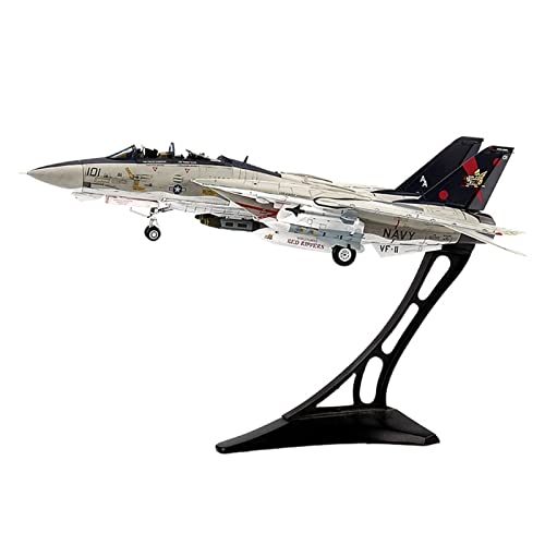 PYWCOM Modellflugzeug-Bausätze F14b F-14 F14 Vf11 Tomcat USAF Flugzeug Im Maßstab 1 72 Für Kämpferreplik Modell Spielzeugsammlung (with Stand) von PYWCOM