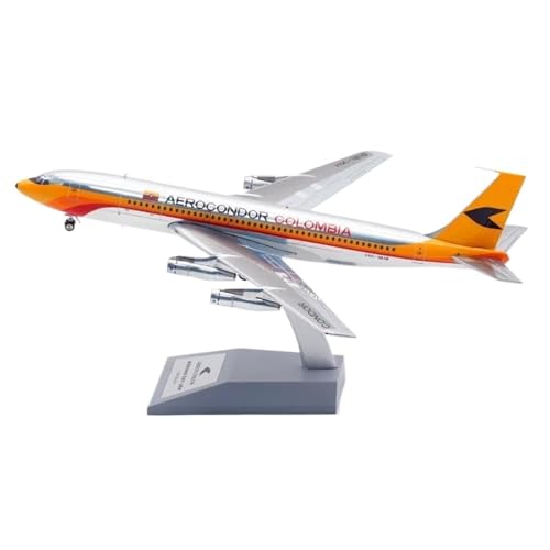 PYWCOM Modellflugzeug-Bausätze Maßstab 1 200 Für Columbia Airlines B707-100 HK-1818 Druckguss-Flugzeugmodell, Metallminiaturen von PYWCOM