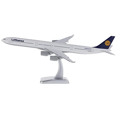 PYWCOM Modellflugzeug-Bausätze Maßstab 1 200 Lufthansa Iberia Thai Airlines Für A340-600 Kunststoff-ABS-Modell Spielzeugsammlung Spielzeugflugzeug (Lufthansa) von PYWCOM