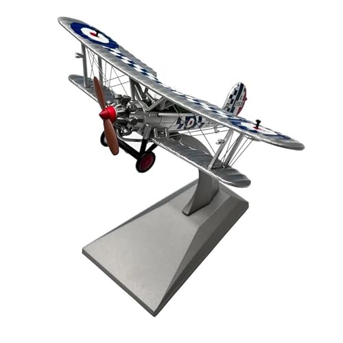 PYWCOM Modellflugzeug-Bausätze Maßstab 1 72 Für Air ForceBristol Bulldog Biplane Propeller Fighter Flugzeugmodell Aus Druckgussmetall von PYWCOM