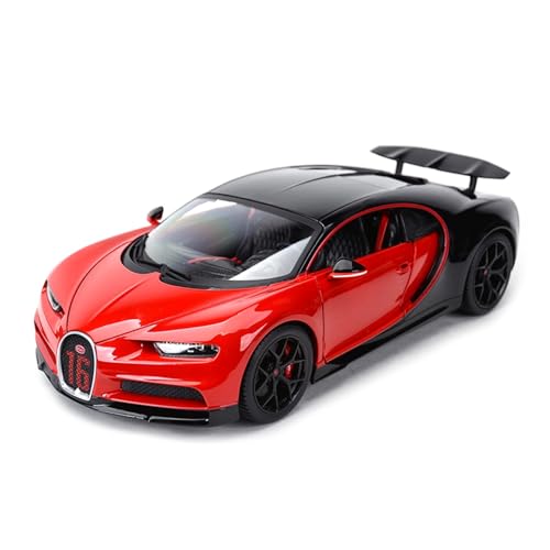 PYWCOM Spielzeugauto für Kinder 1 18 Für Bugatti Chiron Sports Black Statisch Die-cast Fahrzeug Sammler Modell Auto Spielzeug Auto Modell Bauset(2) von PYWCOM