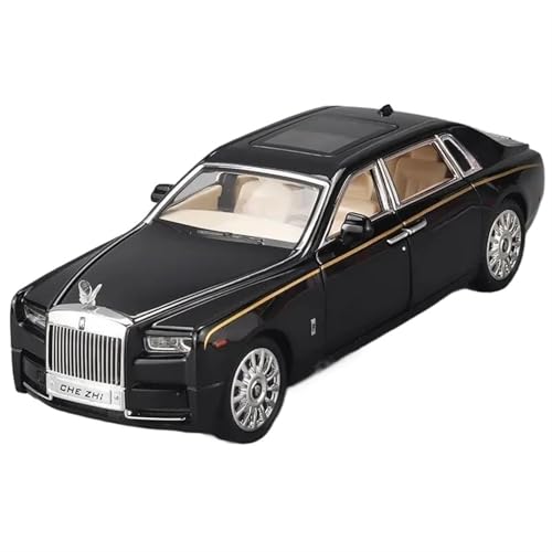 Spielzeugauto für Kinder 1:24 for RR Phantom Modell Zinklegierung Pull Back Diecast Spielzeugautos Kinder Jungen Mädchen Geschenk Auto Modell Bauset(Black) von PYWCOM