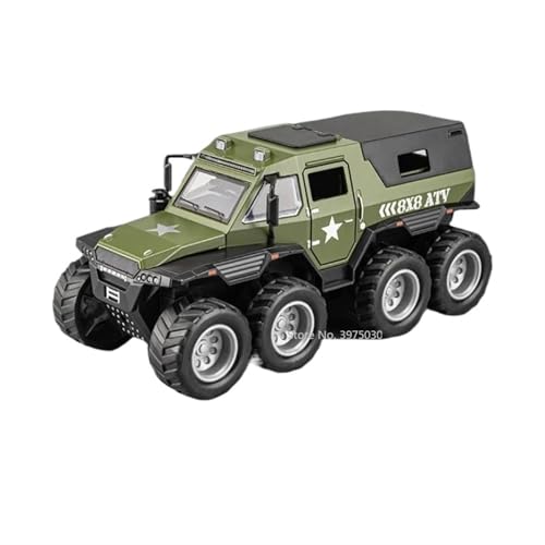 PYWCOM Spielzeugauto für Kinder 1:32 for Russische Avtoros Schamane 8x8 ATV Metall Fahrzeuge Auto Modell Kits Hohe Simulation Auto Modell Bauset(Green) von PYWCOM