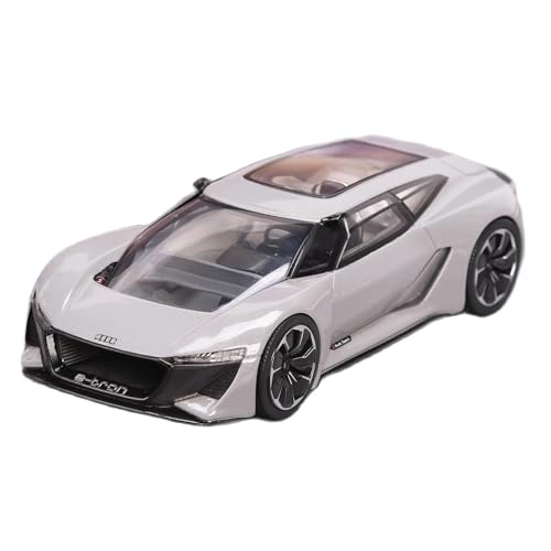 Spielzeugauto für Kinder 1:43 for Audi Real PB 18 E-tron Energie Elektroauto Modell Spielzeug Sammlerstück Auto Modell Bauset(White) von PYWCOM