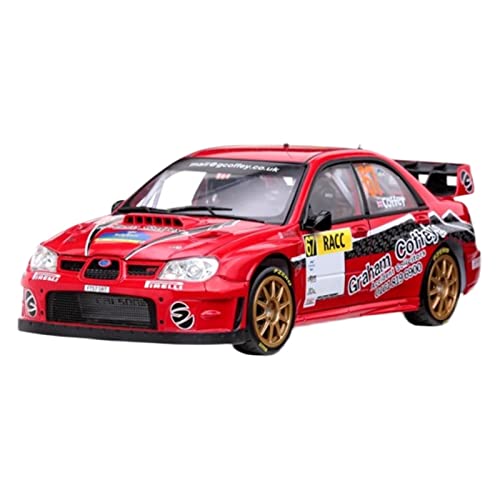 PYWCOM Spielzeugauto für Kinder Für Legierung Modellauto Geschenk Ornament 1 18 Subaru WRC Rally Car 4480# Auto Modell Bauset von PYWCOM