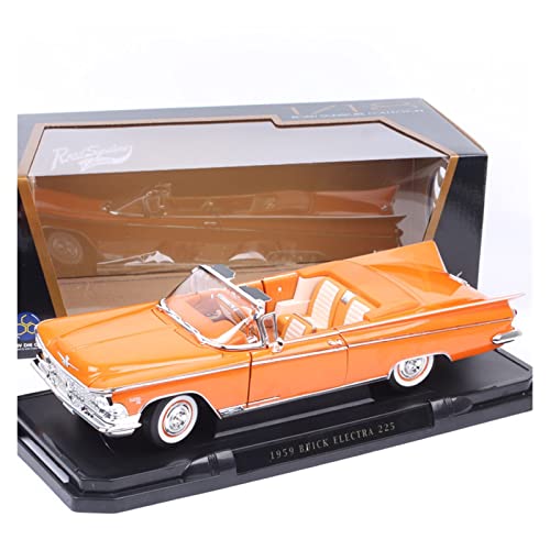 Spielzeugauto für Kinder 1 18 Druckguss-Spielzeugfahrzeug Für Buick Electra 225 1959 Simulationslegierungs-Cabrio-Automodell Zum Sammeln Auto Modell Bauset(Rot) von PYWCOM