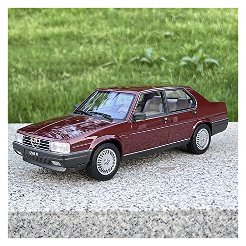 Spielzeugauto für Kinder 1 18 Für Alfa Romeo 90 2.5i Q.ORO Simulation Legierung Oldtimer Modell Statische Fahrzeugsammlung Souvenirs Auto Modell Bauset(Brown) von PYWCOM