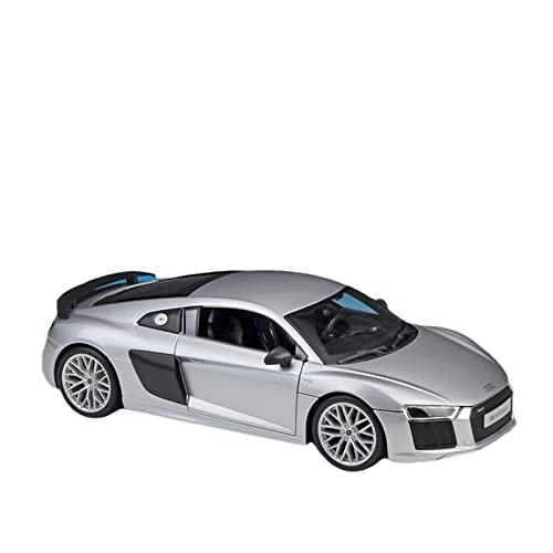 Spielzeugauto für Kinder 1 18 Für Audi R8 V10 Plus Legierung Modellauto Sammlung Souvenir Display Ornamente Spielzeugfahrzeug Auto Modell Bauset(D) von PYWCOM