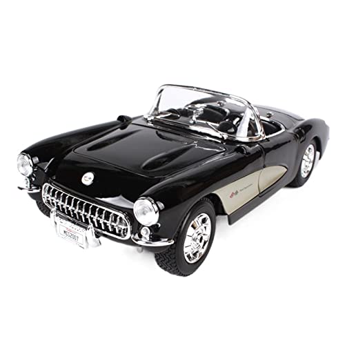 Spielzeugauto für Kinder 1 18 Für Chevrolet Corvette 1957 Gusslegierung Automodell Simulation Auto Sammlung Geschenk Junge Spielzeug Auto Modell Bauset(B) von PYWCOM