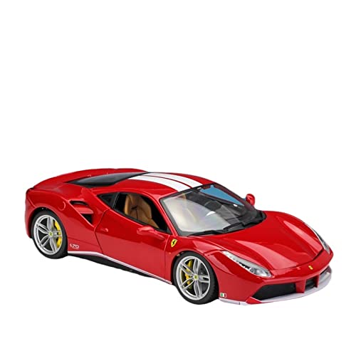 Spielzeugauto für Kinder 1 18 Für Ferrari 488 GTB 458 348ts Alloy Diecast Model Car Static Metal Toys Ornaments Red Auto Modell Bauset(C) von PYWCOM