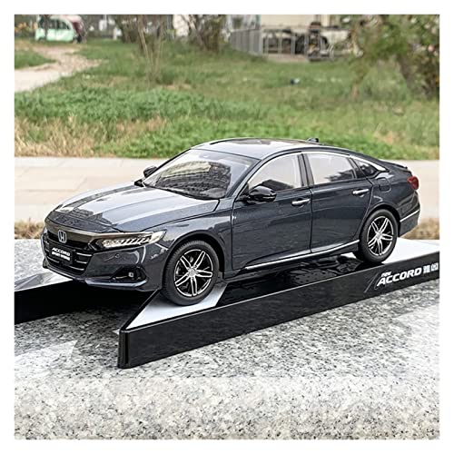 Spielzeugauto für Kinder 1 18 Für Honda Accord 2022 Simulation Diecast Metal Automodell Erwachsene Sammlung Souvenir Ornamente Display Auto Modell Bauset(Schwarz) von PYWCOM