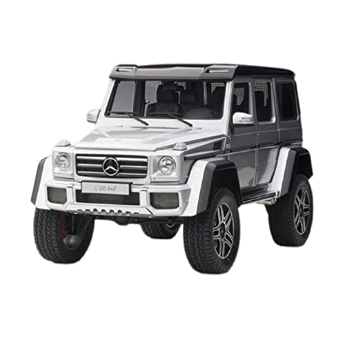 Spielzeugauto für Kinder 1 18 Für Mercedes-Benz G500 4 * 4-Legierung Geländewagenmodell Statische Diecast-Fahrzeugsimulation Sammlerstück Auto Modell Bauset(Silber) von PYWCOM