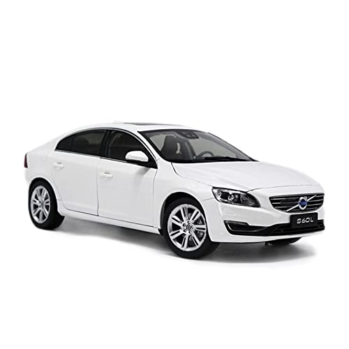 Spielzeugauto für Kinder 1 18 Für Volvo S60 S60L T5 Weiß Diecast Automodell Spielzeugsammlung Dekoration Ornamente Auto Modell Bauset von PYWCOM