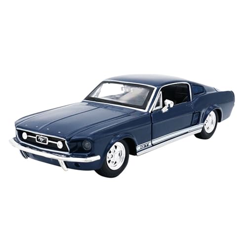 Spielzeugauto für Kinder 1 24 Für 1967 Ford Mustang GT Miniatur-Sportwagen Statisches Die-Cast Auto Modell Sammlerstück Spielzeugauto Auto Modell Bauset(2) von PYWCOM