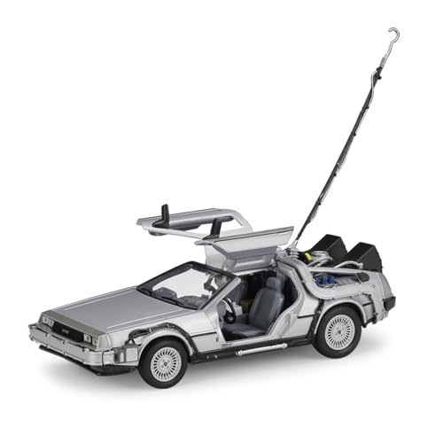 Spielzeugauto für Kinder 1 24 Für DMC Top Gun Zurück In Die Zukunft Time Machine Simulated Alloy Car Model Auto Modell Bauset(2) von PYWCOM