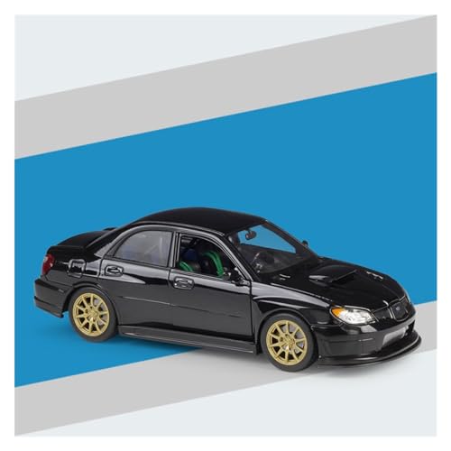 Spielzeugauto für Kinder 1 24 Für Subaru Impreza WRX STI Simulation Legierung Die-Cast Auto Modell Spielzeug Sammlung Geschenk Ornament Auto Modell Bauset(Taglia unica) von PYWCOM