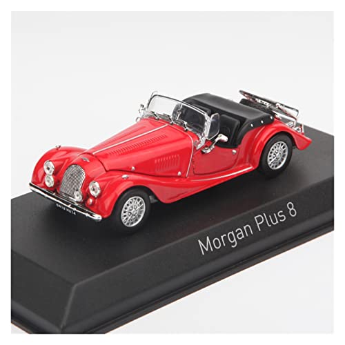 Spielzeugauto für Kinder 1 43 Für Morgan Plus 8 Simulation Diecast Alloy Red Classic Car Modell Adult Collection Souvenir Display Auto Modell Bauset von PYWCOM