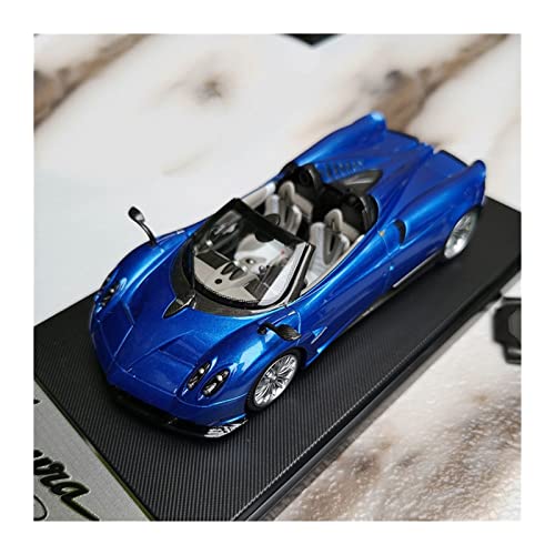 Spielzeugauto für Kinder 1 43 Für Pagani Huayra Simulation Legierung Die-Cast Supersportwagen Modell Erwachsene Sammlung Dekorative Ornamente Auto Modell Bauset(Blau) von PYWCOM