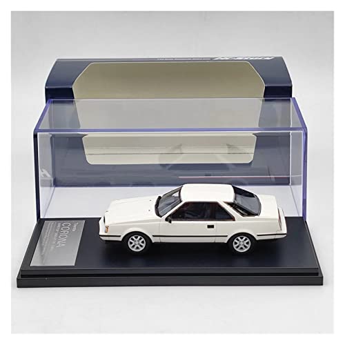 Spielzeugauto für Kinder 1 43 Für Toyota Corona Hardtop 1800 GT-TR 1983 Simulation Legierung Auto Diecast Fahrzeugmodell Sammlerstück Auto Modell Bauset(Weiß) von PYWCOM