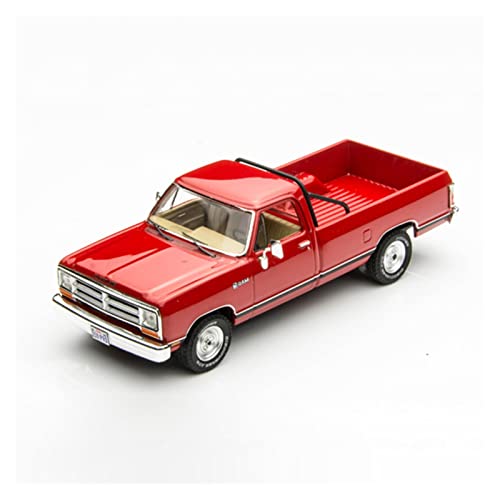 Spielzeugauto für Kinder 1 43 RAM Pickup 1987 X Alu-Druckguss Retro-Statik-Muscle-Car-Modell Erwachsenenkollektion Display Souveni Auto Modell Bauset von PYWCOM