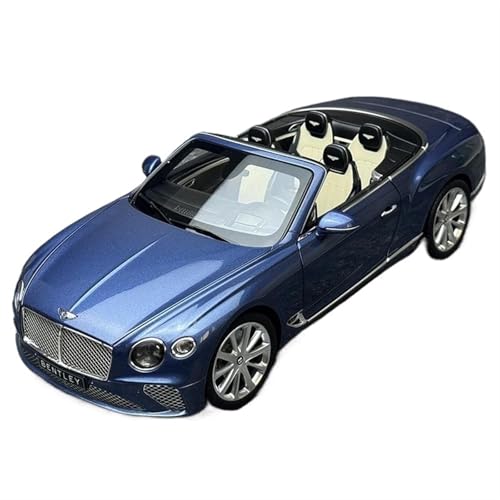 Spielzeugauto für Kinder 1:18 for Bentley Continental GT 2018 Grün MetallicOpen-topcar Modell Kits Sammeln Modell Auto Modell Bauset(Blue) von PYWCOM