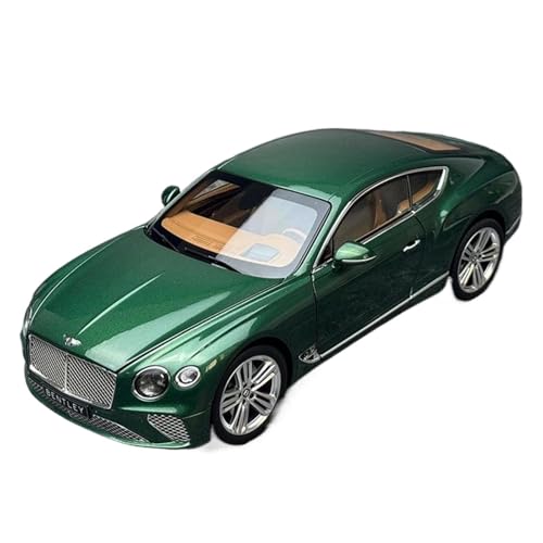 Spielzeugauto für Kinder 1:18 for Bentley Continental GT 2018 Grün MetallicOpen-topcar Modell Kits Sammeln Modell Auto Modell Bauset(Green) von PYWCOM