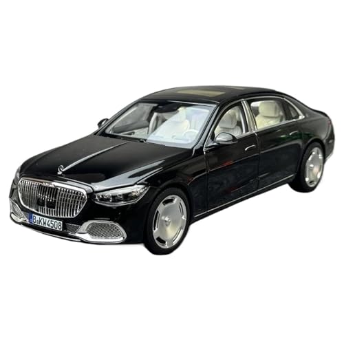 Spielzeugauto für Kinder 1:18 for Benz S680 Neue S-klasse Legierung Voll Offen Metall Sammelbare Spielzeug for Kinder Alter 14 Und Up Auto Modell Bauset(Black) von PYWCOM