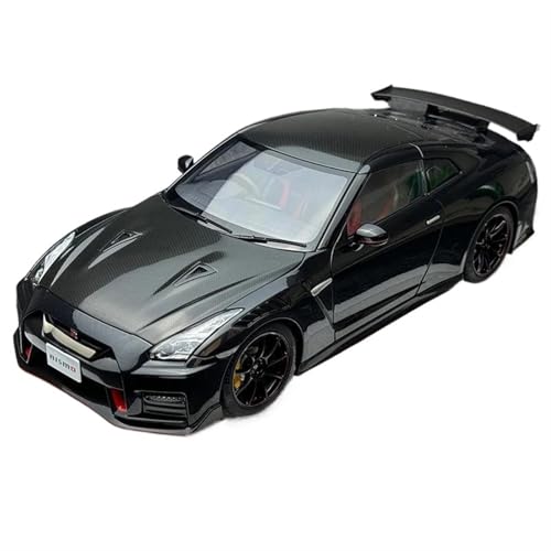 Spielzeugauto für Kinder 1:18 for Nissan GT-R35 NISMO 2022 Special Edition Sport Auto Modell Kits Auto Modell Urlaub Geschenk Auto Modell Bauset(Black) von PYWCOM