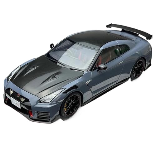 Spielzeugauto für Kinder 1:18 for Nissan GT-R35 NISMO 2022 Special Edition Sport Auto Modell Kits Auto Modell Urlaub Geschenk Auto Modell Bauset(Blue) von PYWCOM