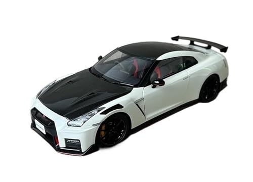 PYWCOM Spielzeugauto für Kinder 1:18 for Nissan GT-R35 NISMO 2022 Special Edition Sport Auto Modell Kits Auto Modell Urlaub Geschenk Auto Modell Bauset(White) von PYWCOM