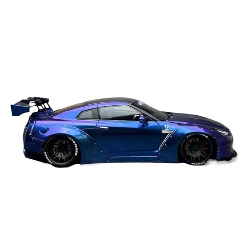 PYWCOM Spielzeugauto für Kinder 1:18 for Nissan R35 Breitbau Modifizierte GTR-Legierung Volloffene Automodellbausätze Automodelle for Die Erwachsenensammlung Auto Modell Bauset von PYWCOM