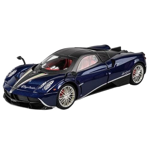 Spielzeugauto für Kinder 1:18 for Pagani Huayra Sport Legierung Auto Modell Kits Hohe Simulation Sammeln Souvenir Auto Modell Bauset(Blue) von PYWCOM