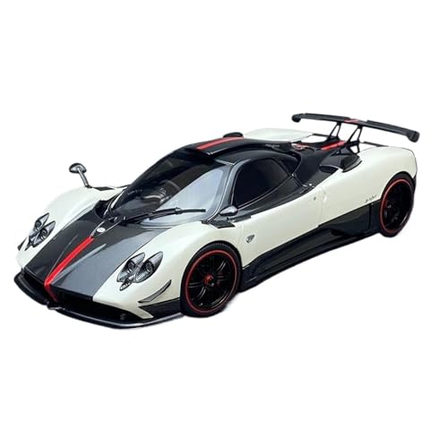 Spielzeugauto für Kinder 1:18 for Pagani Zonta Zonda F 2005 Genfer Autosalon Automodellbausätze, Legierungssammlung, Geschenk for Freunde und Familie Auto Modell Bauset(White) von PYWCOM