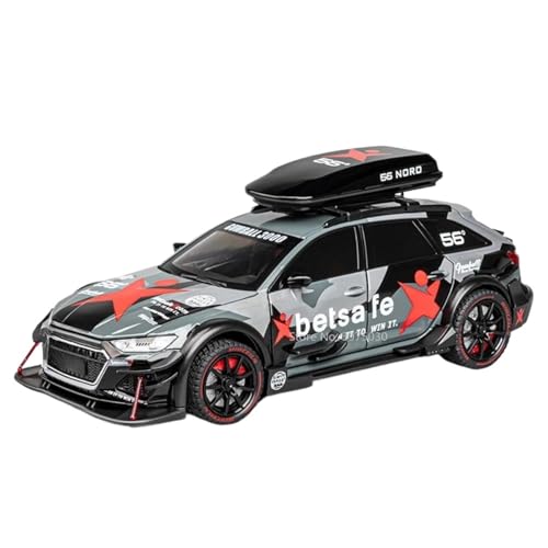 Spielzeugauto für Kinder 1:24 for RS6 Legierung Diecast Sport Auto Modell Kits Mit Pull Back Auto Spielzeug for Kinder Simulationen Auto Modell Bauset von PYWCOM