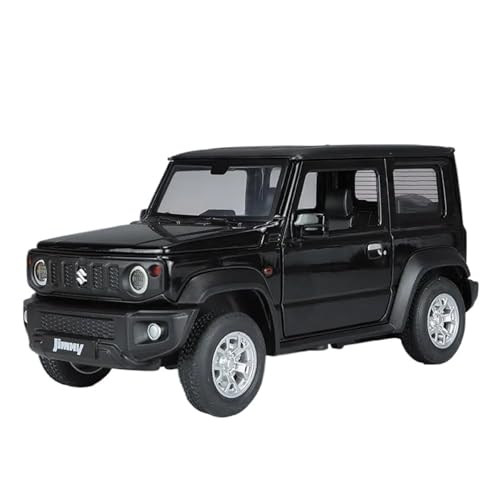 Spielzeugauto für Kinder 1:24 for Suzuki Jimny Hohe Simulation Legierung Auto Modell Spielzeug Diecast for Jungen Urlaub Geschenke Auto Modell Bauset(Black) von PYWCOM