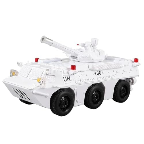 Spielzeugauto für Kinder 1:32 for ZSL92 Infanterie Tank Hohe Simulation Legierung Auto Modell Spielzeug Diecast for Jungen Urlaub Geschenke Auto Modell Bauset(White) von PYWCOM