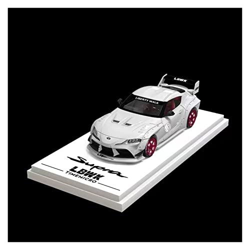 Spielzeugauto für Kinder Boutique 1 18 Für Toyota Supra LBWK Simulation Diecast Alloy Sports Car Model Collection Souvenir Display Auto Modell Bauset(Weiß) von PYWCOM