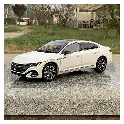 Spielzeugauto für Kinder Boutique 1 18 Für Volkswagen CC 2021 Simulation Diecast Alloy Car Model Collection Souvenir Display Auto Modell Bauset(Weiß) von PYWCOM