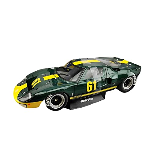 Spielzeugauto für Kinder Für Ford GT40 MK1 Jim Click 1966 1 18 Simulationslegierungsautomodell Sammeln Metallfahrzeug-Spielzeugdekoration Auto Modell Bauset von PYWCOM