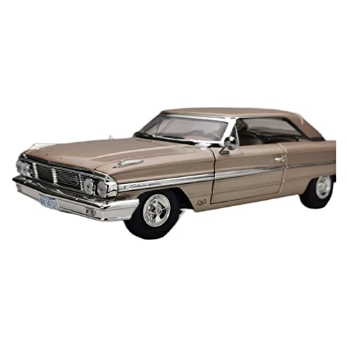 Spielzeugauto für Kinder Für Legierung Automodell Geschenk Ornament 1964 Ford Galaxie 500 XL Limousine 1436# 1 18 Auto Modell Bauset(Brass) von PYWCOM