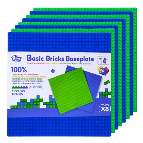 Pairez Toys Klassische Grundplatten für Bauklötze, Multipack von 25x25cm Grundplatten von Pairez Toys