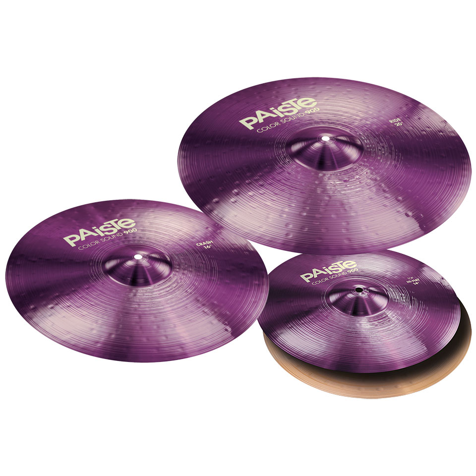 Paiste Color Sound 900 Purple Universal Set 14HH/16C/20R Becken-Set von Paiste