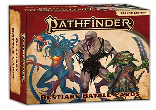 Paizo Publishing PZO2210 Pathfinder Bestiary Battle Cards Zubehör, Multi von Paizo