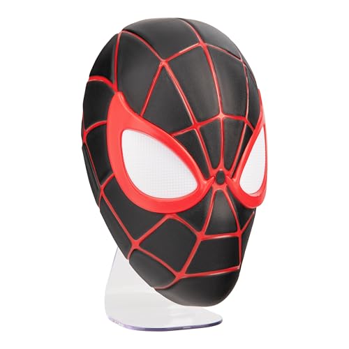 Paladone Miles Morales Spider-Man-Maskenleuchte, wandmontierbare oder freistehende LED-Lampe, offizielles Lizenzprodukt von Marvel Comics für Schlafzimmer, Zuhause und Sammler, Geschenkideen Paladone Miles Morales Spider-Man-Maskenleuchte, wandmontierbare oder freistehende LED-Lampe, offizielles Lizenzprodukt von Marvel Comics für Schlafzimmer, Zuhause und Sammler, Geschenkideen von Paladone