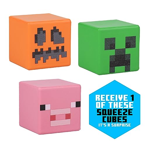 Minecraft Stressblöcke - Offiziell lizenziert, zufällig ausgewählter Blindbag-Artikel - Spaßiger Stressabbau, Gaming-Schreibtisch-Zusatz & Fidget-Würfel für Gamer von Paladone